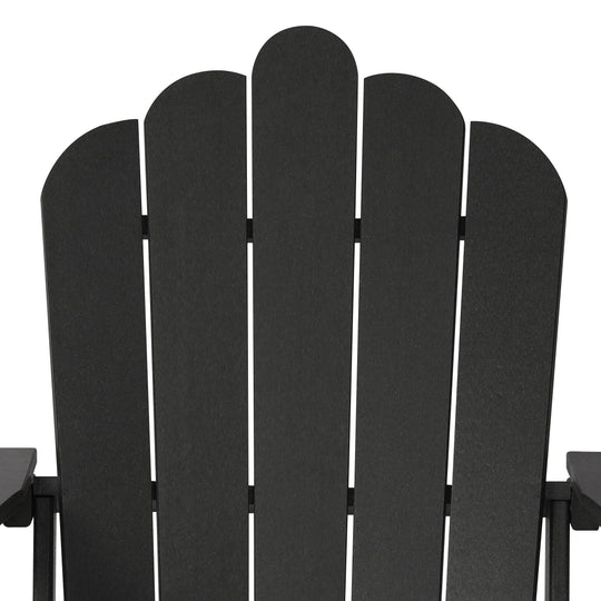 Highland Outdoor Patio HDPE Adirondack Chair With Cup Holder