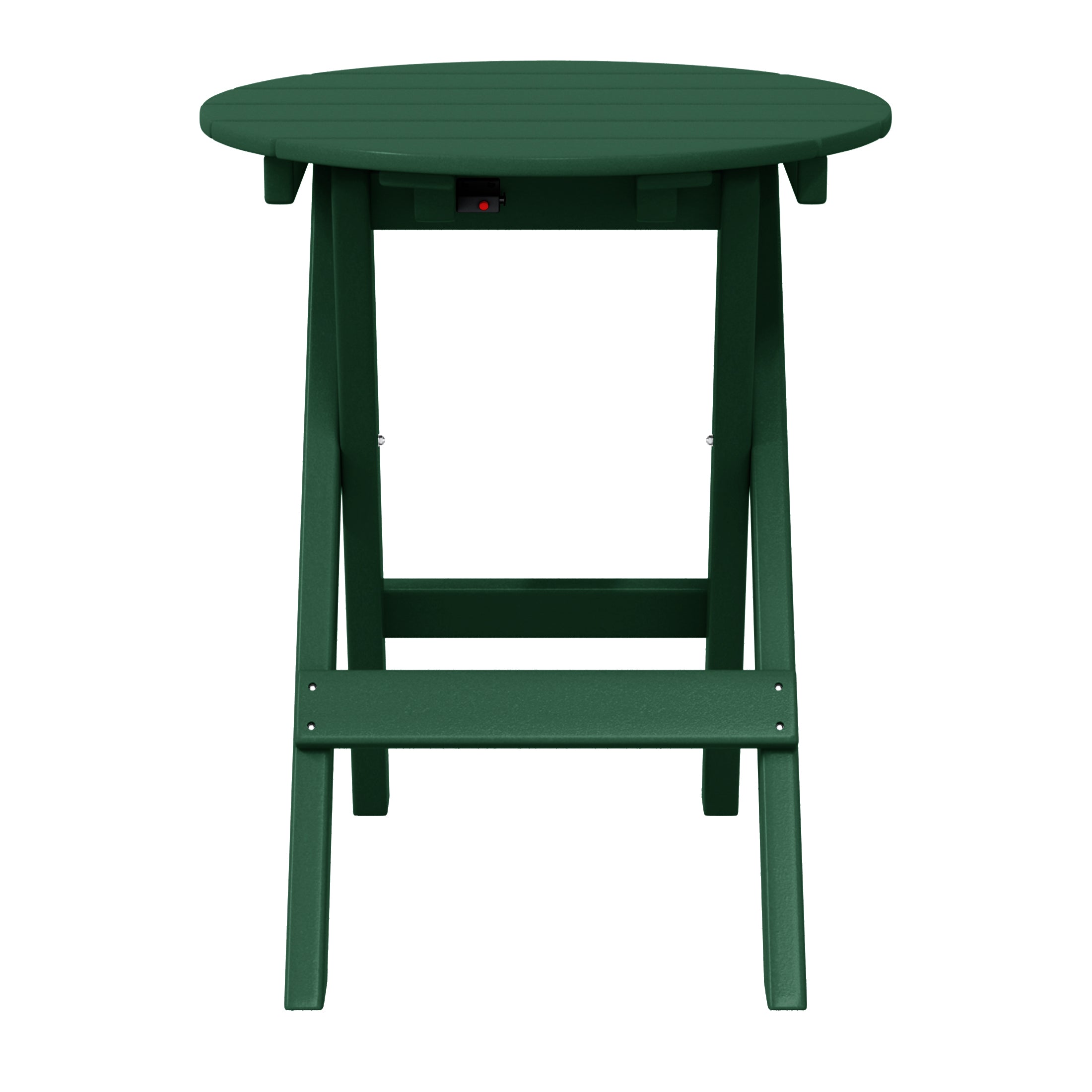 Malibu HDPE Outdoor 24.5 Inch Round Portable Folding Patio Dining Table