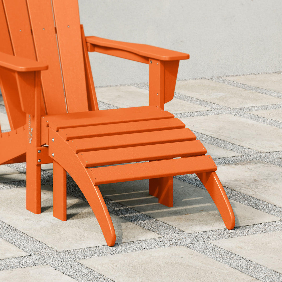 Malibu Outdoor folding ottoman for Adirondack chair