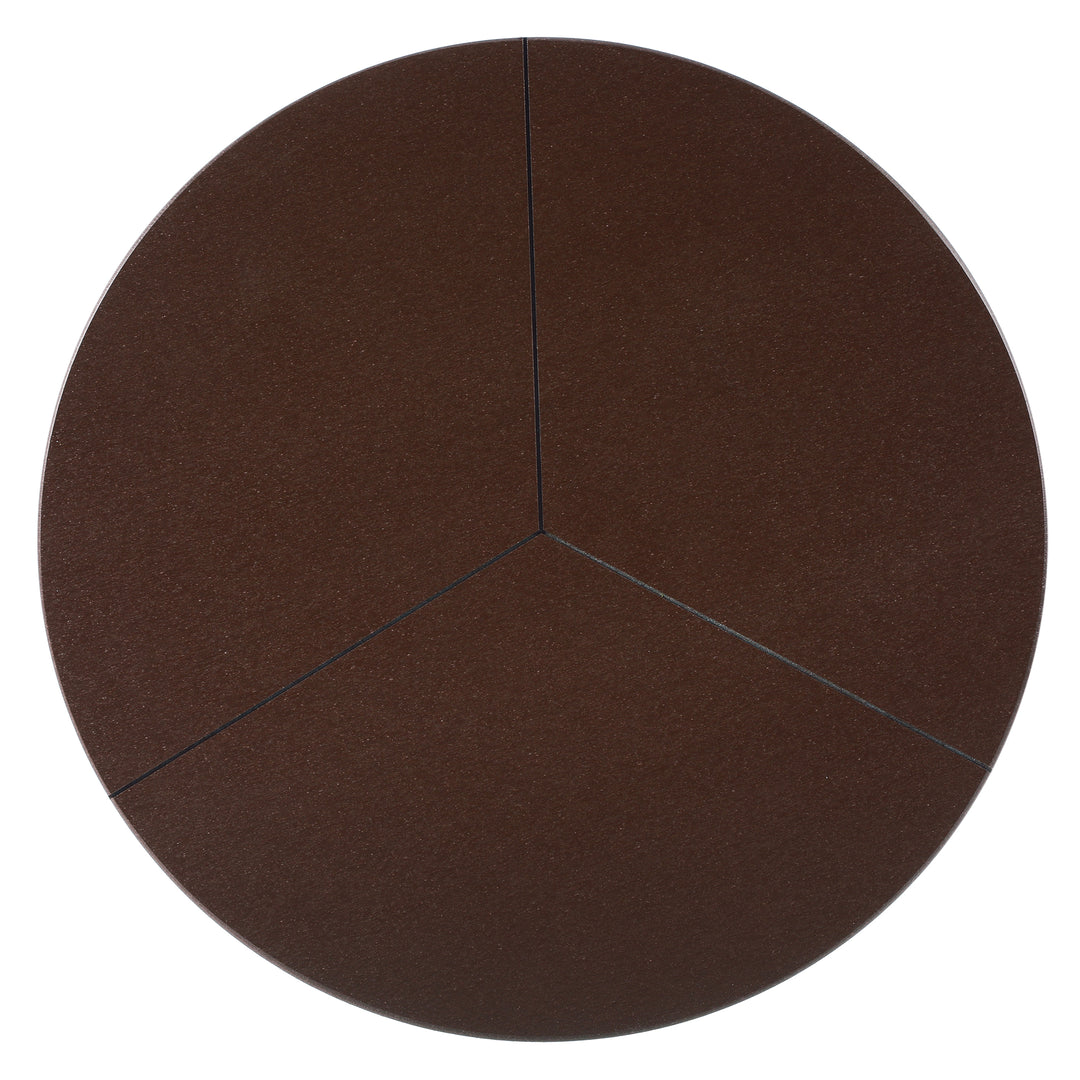 Pacifica HDPE Plastic Outdoor Round Adirondack Patio Side Table