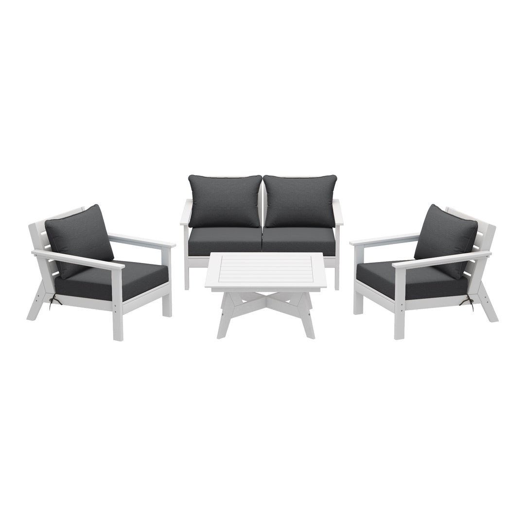 Avalon Outdoor 5-Piece Modular Sectional Patio Furniture Sofa Set