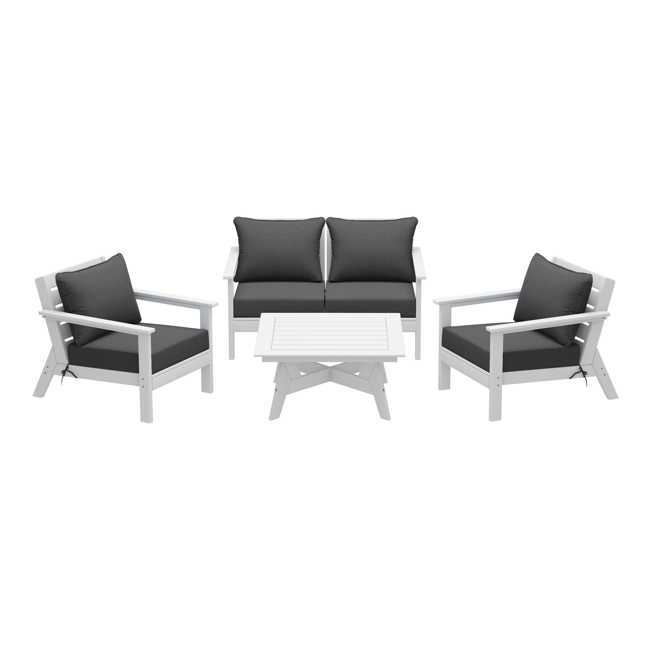 Avalon Outdoor 5-Piece Modular Sectional Patio Furniture Sofa Set