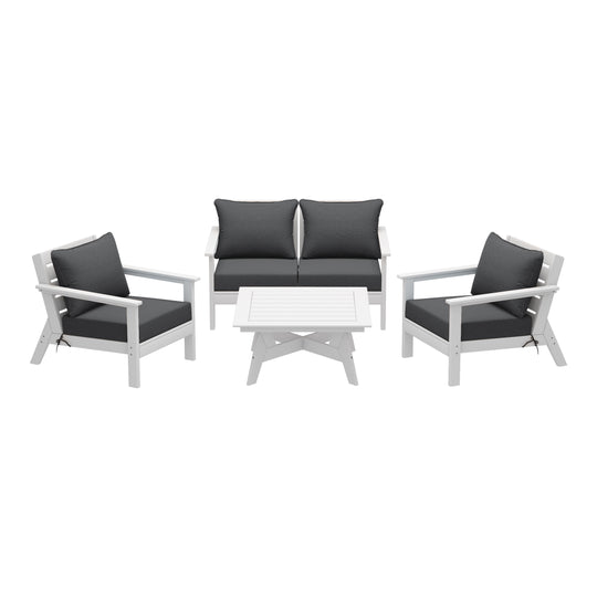 Avalon Outdoor 5-Piece Modular Sectional Patio Furniture Sofa Set