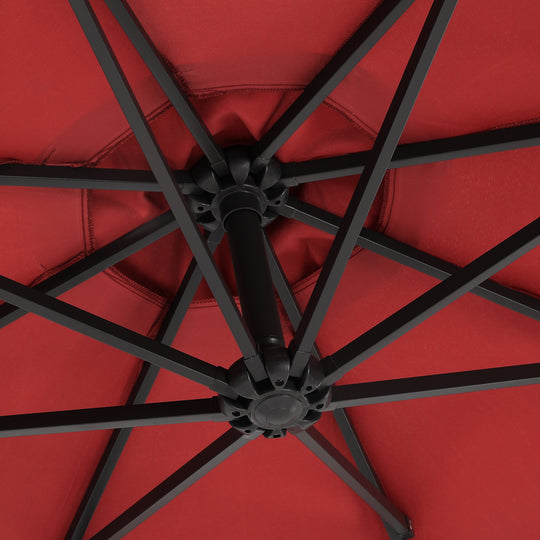 Julia 10 ft. Outdoor / Patio Cantilever Hanging Umbrella