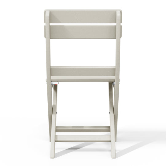 Malibu HDPE Outdoor Patio Modern Folding Dining Chair