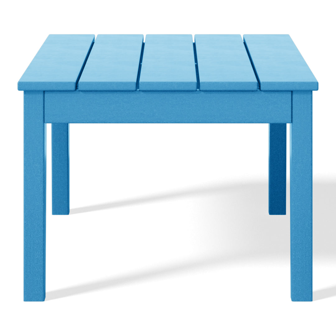 Malibu Low Outdoor HDPE Patio Rectangle Coffee Table