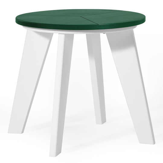 Pacifica HDPE Plastic Outdoor Round Adirondack Patio Side Table