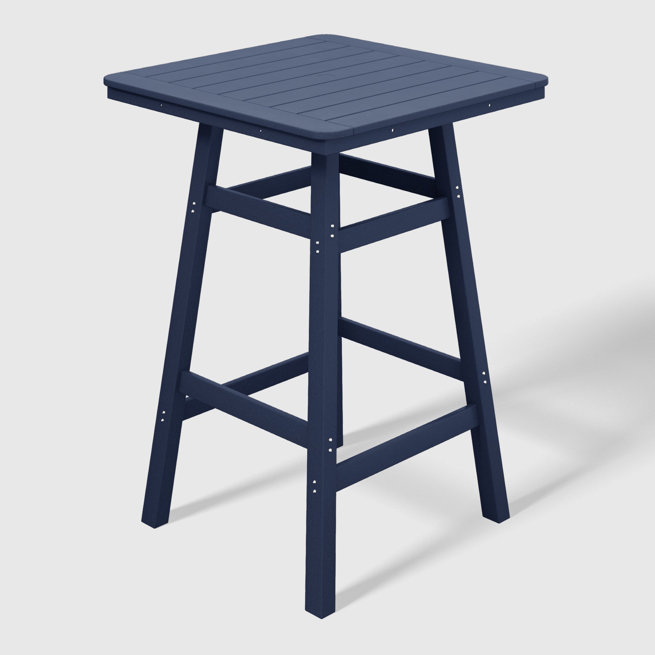Malibu 30" Square Outdoor Patio Bistro Bar Table With Umbrella Hole