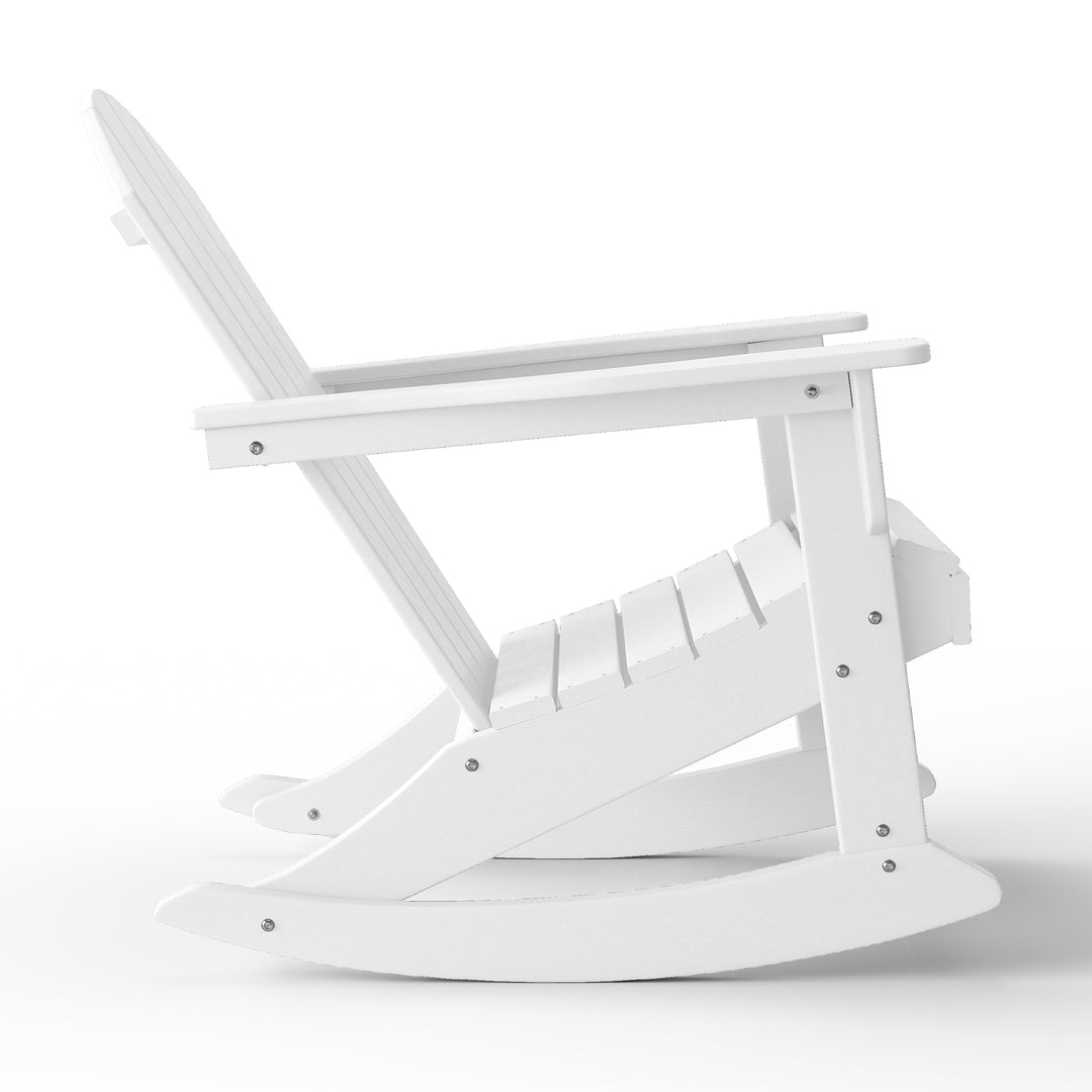 Malibu 2 piece set Outdoor / Patio Poly Adirondack rocking chairs ( 2 seater )