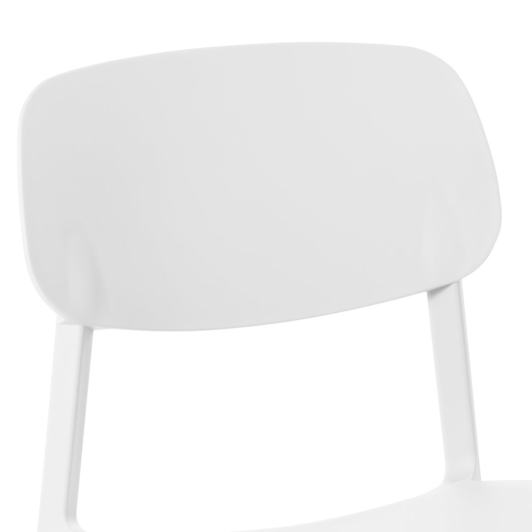 Playa Modern Stackable Polypropylene Plastic Patio Dining Chair (Set of 2)