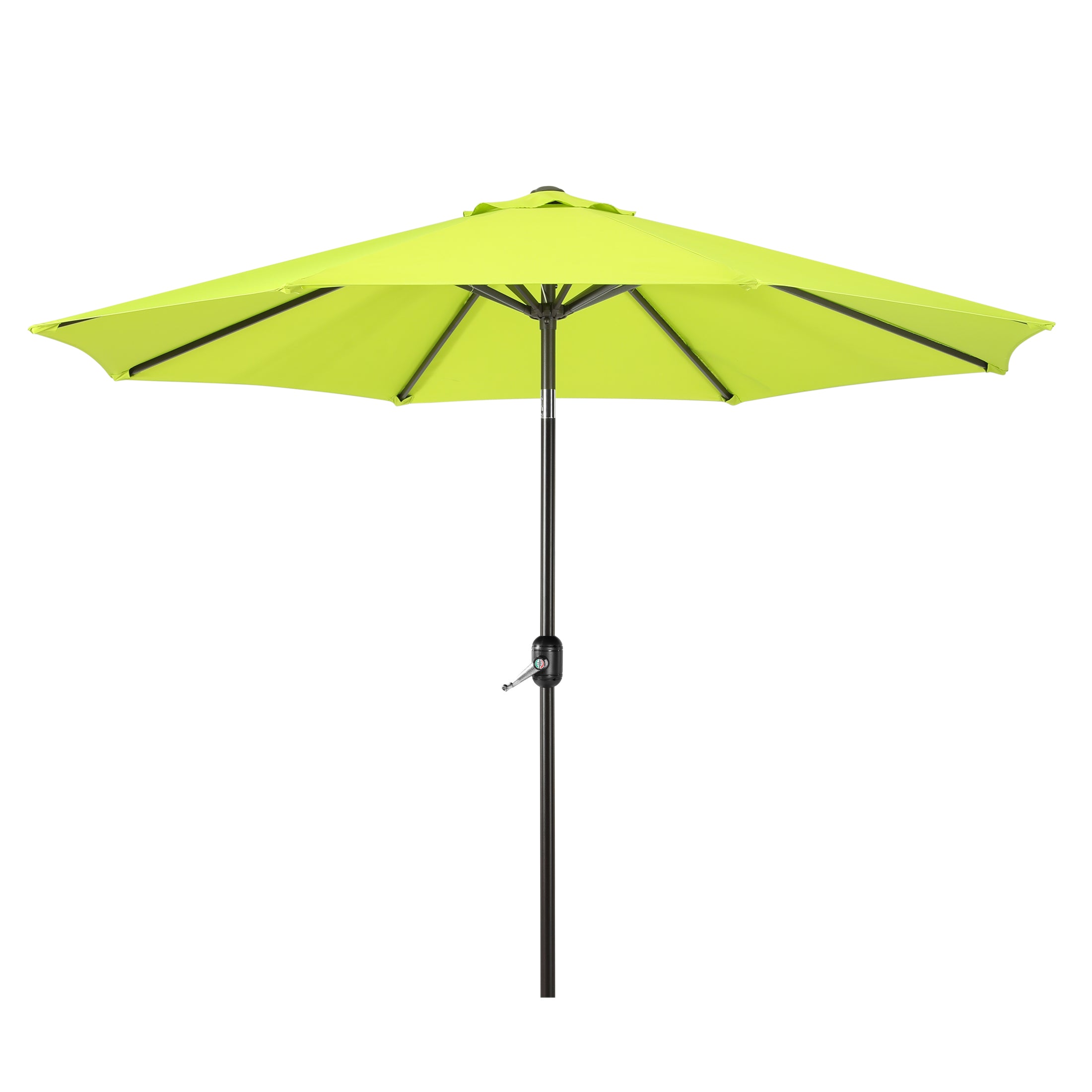 Paolo 9 ft. Patio Table Umbrella with Black color round free standing weight base kit