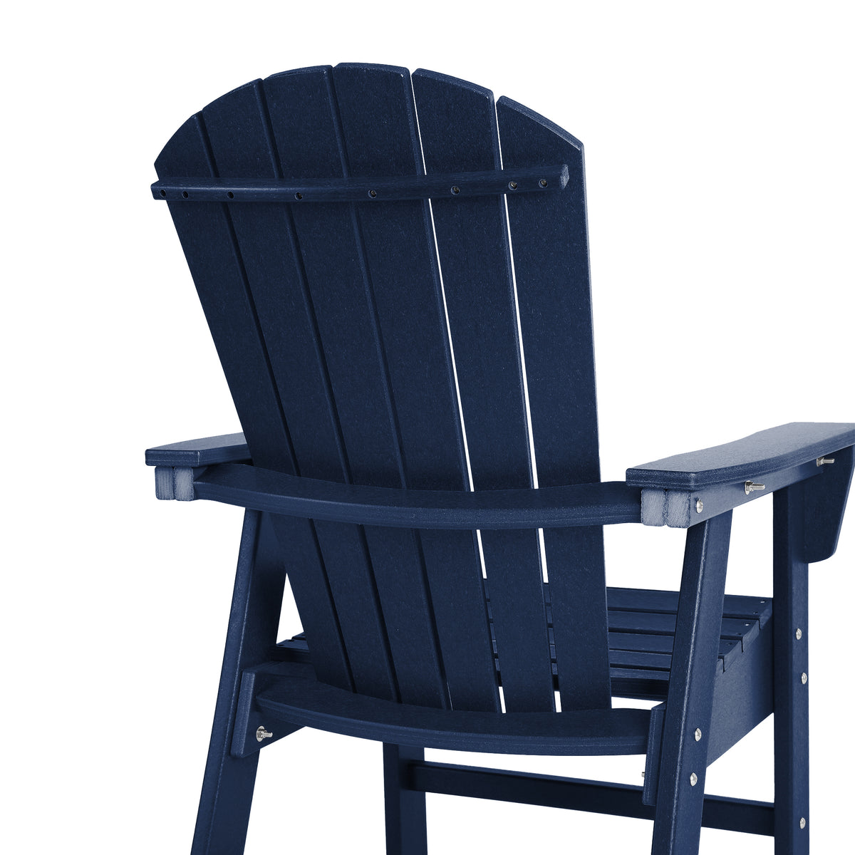 Dylan Outdoor Patio Shell-back Adirondack Dining Chair Weather Resistant