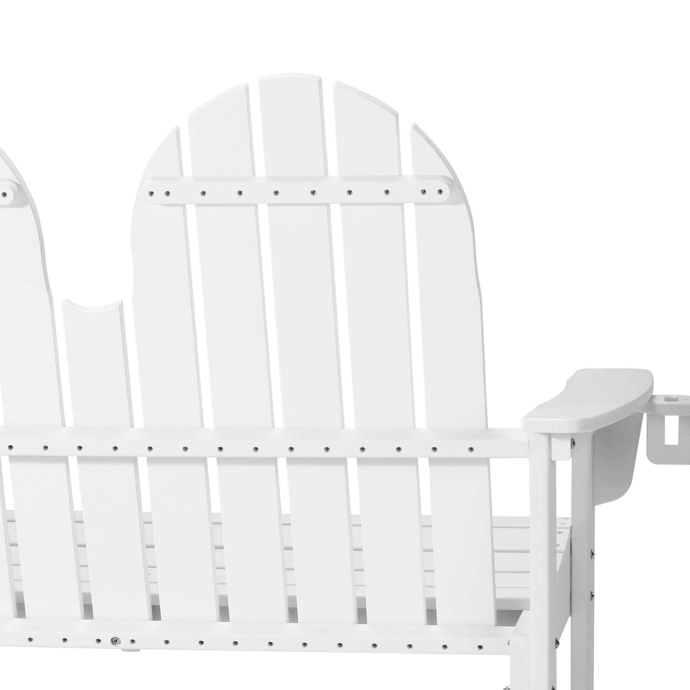 St. Augustine Outdoor Patio 49" HDPE Adirondack Garden Bench