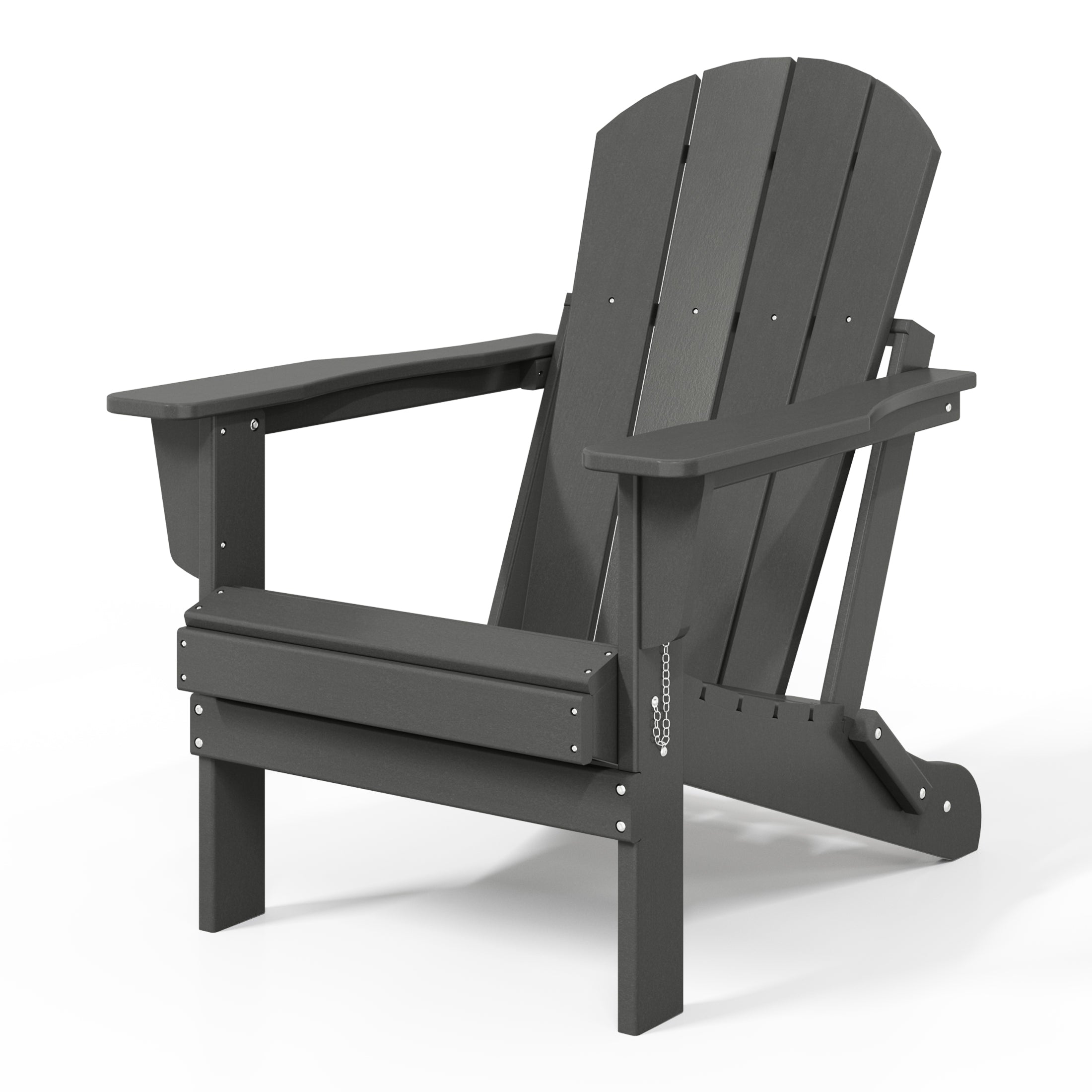 Malibu HDPE Outdoor Patio Folding Poly Adirondack Chair