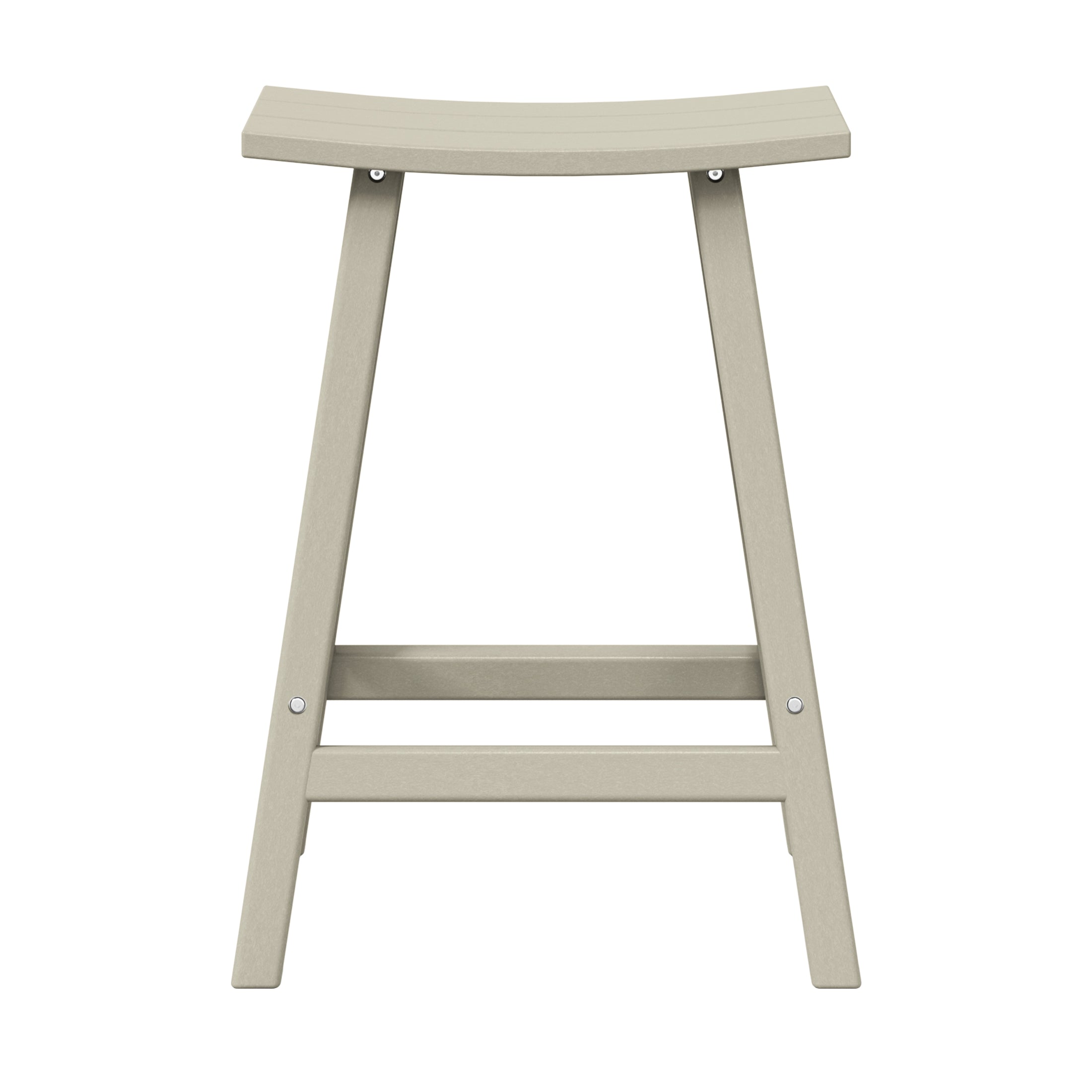 Malibu 24" HDPE Outdoor Patio Counter Height Bar Stool