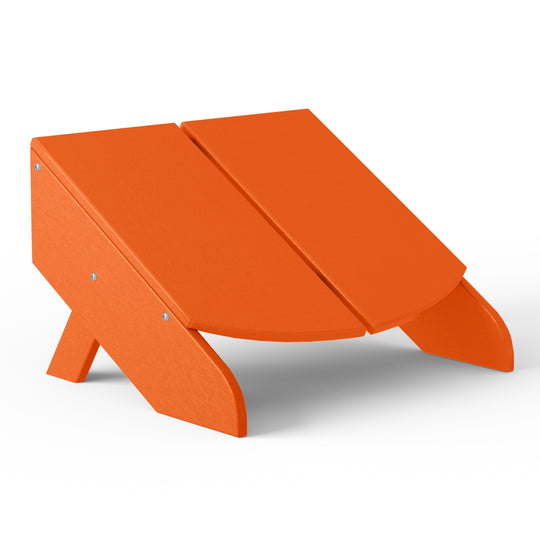 Riviera Modern HDPE Plastic Folding Patio Adirondack Ottoman