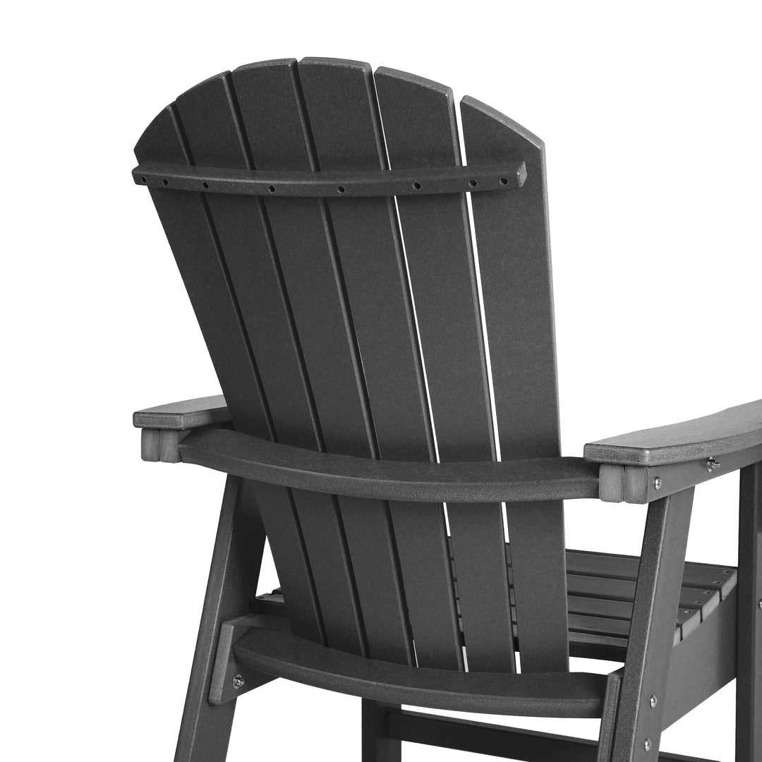 Dylan Outdoor Modern HDPE Adirondack Patio Dining Chairs (Set of 2)