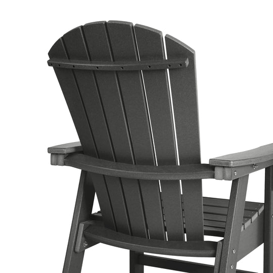 Dylan Outdoor Modern HDPE Adirondack Patio Dining Chairs (Set of 2)