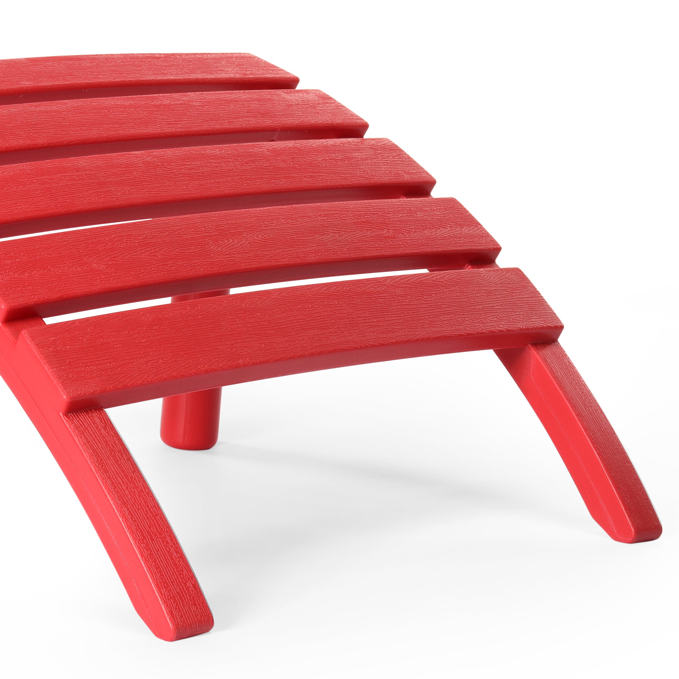 Azura Outdoor Patio HDPE Adirondack Ottoman Footrest