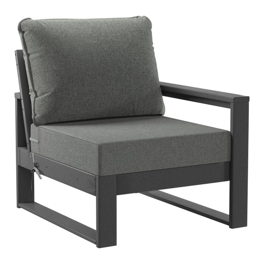 Montara Outdoor HDPE All-Weather Modern Deep Seating Patio Sofa with Waterproof Cushions