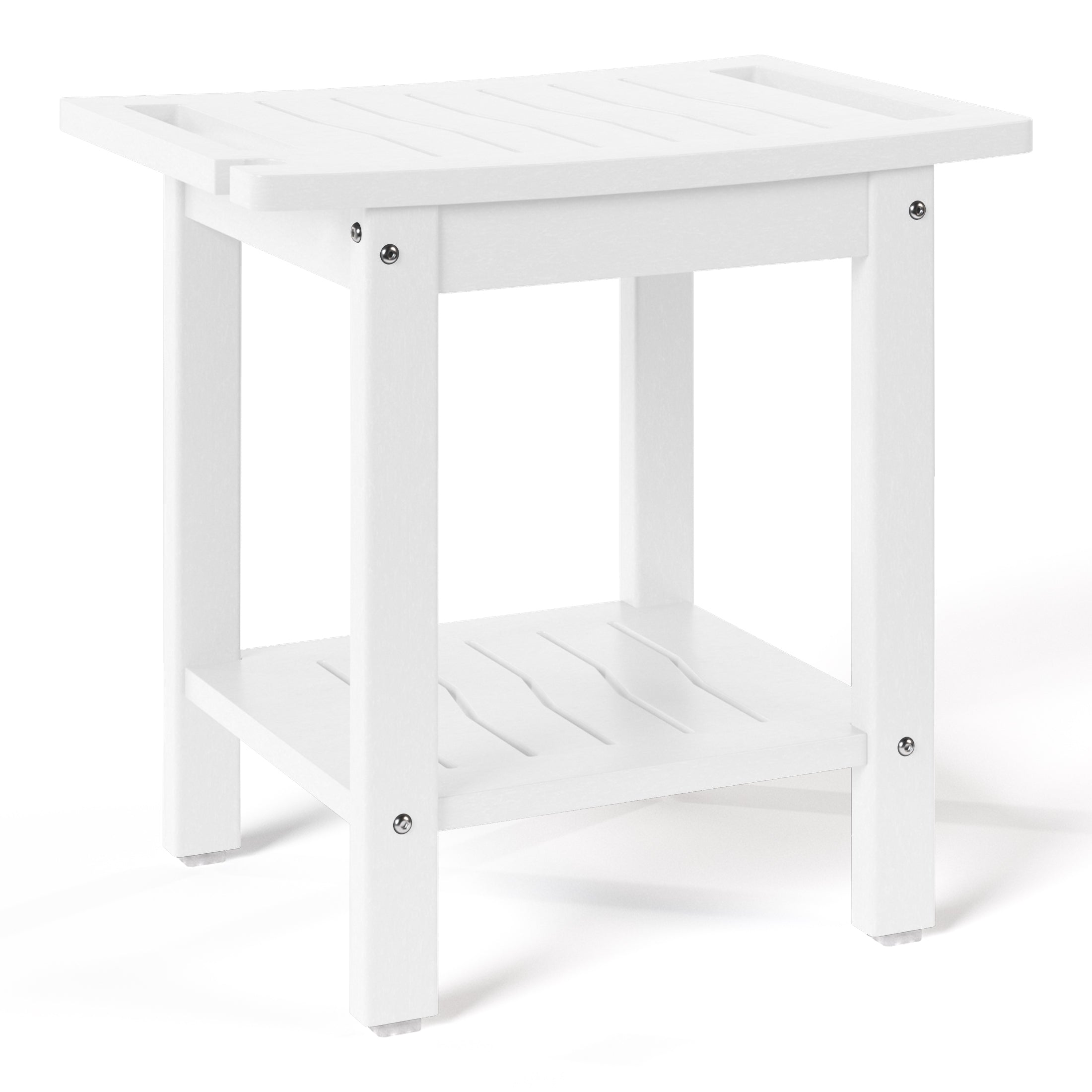 Sage HDPE Poly Plastic Waterproof Bathroom Shower Bench
