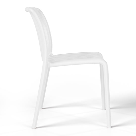 Playa 3-Piece Outdoor Patio Bistro Balcony Furniture Set With Stackable Chairs