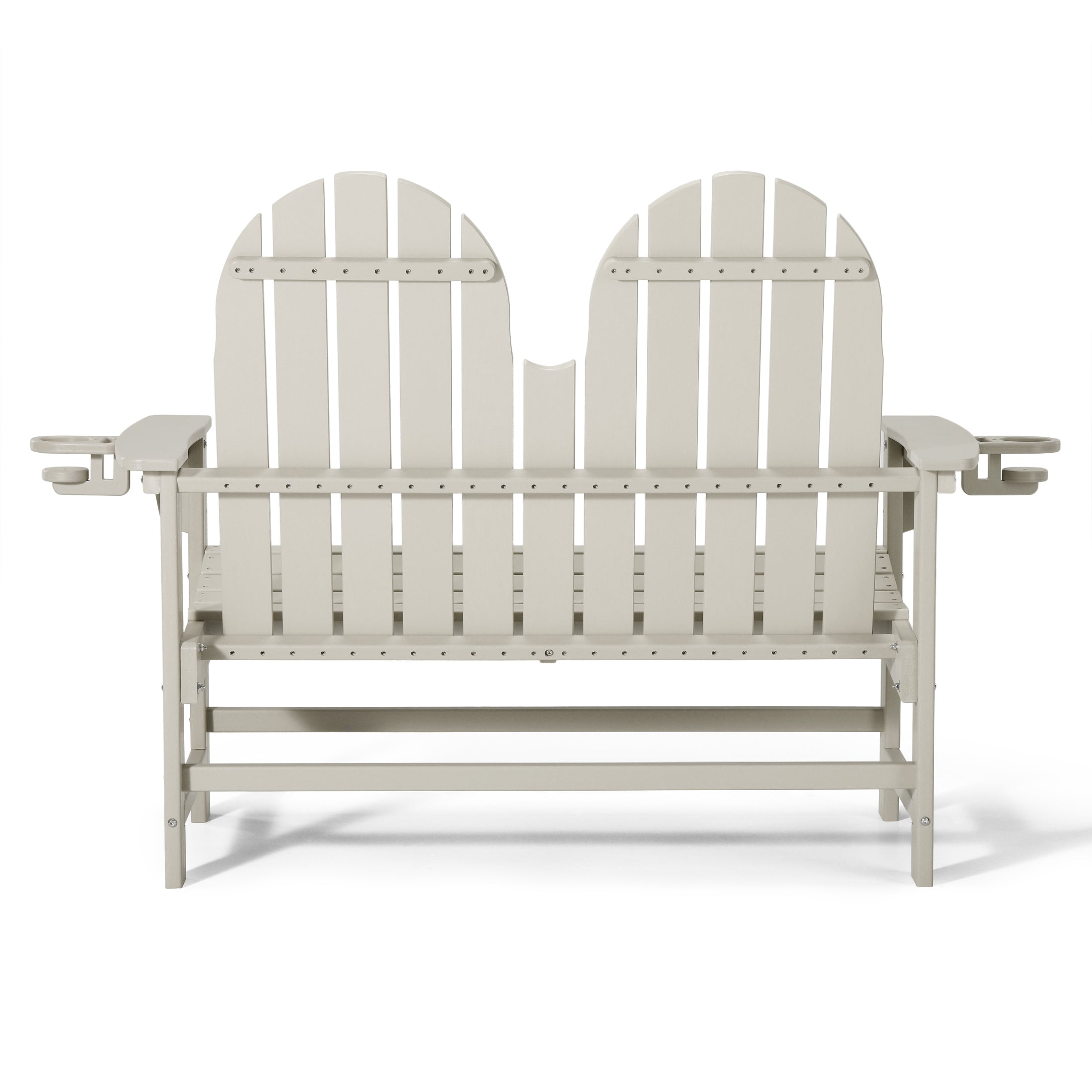 St. Augustine Outdoor Patio 49" HDPE Adirondack Garden Bench