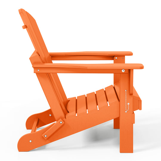 Malibu 4-Piece set outdoor folding Poly Adirondack chair