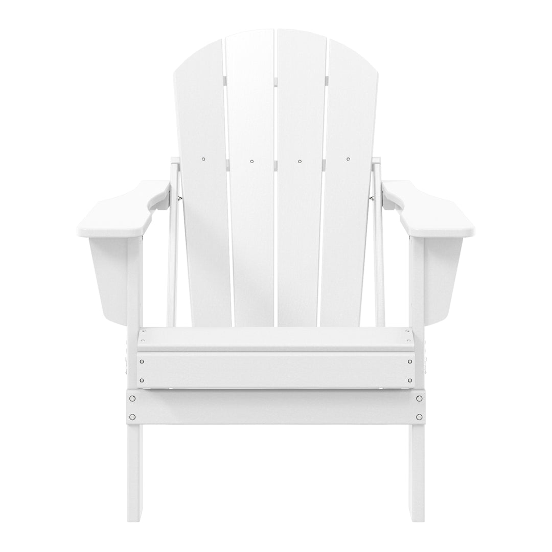 Malibu HDPE Outdoor Patio Folding Poly Adirondack Chair