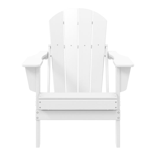 Malibu HDPE Outdoor Patio Folding Poly Adirondack Chair