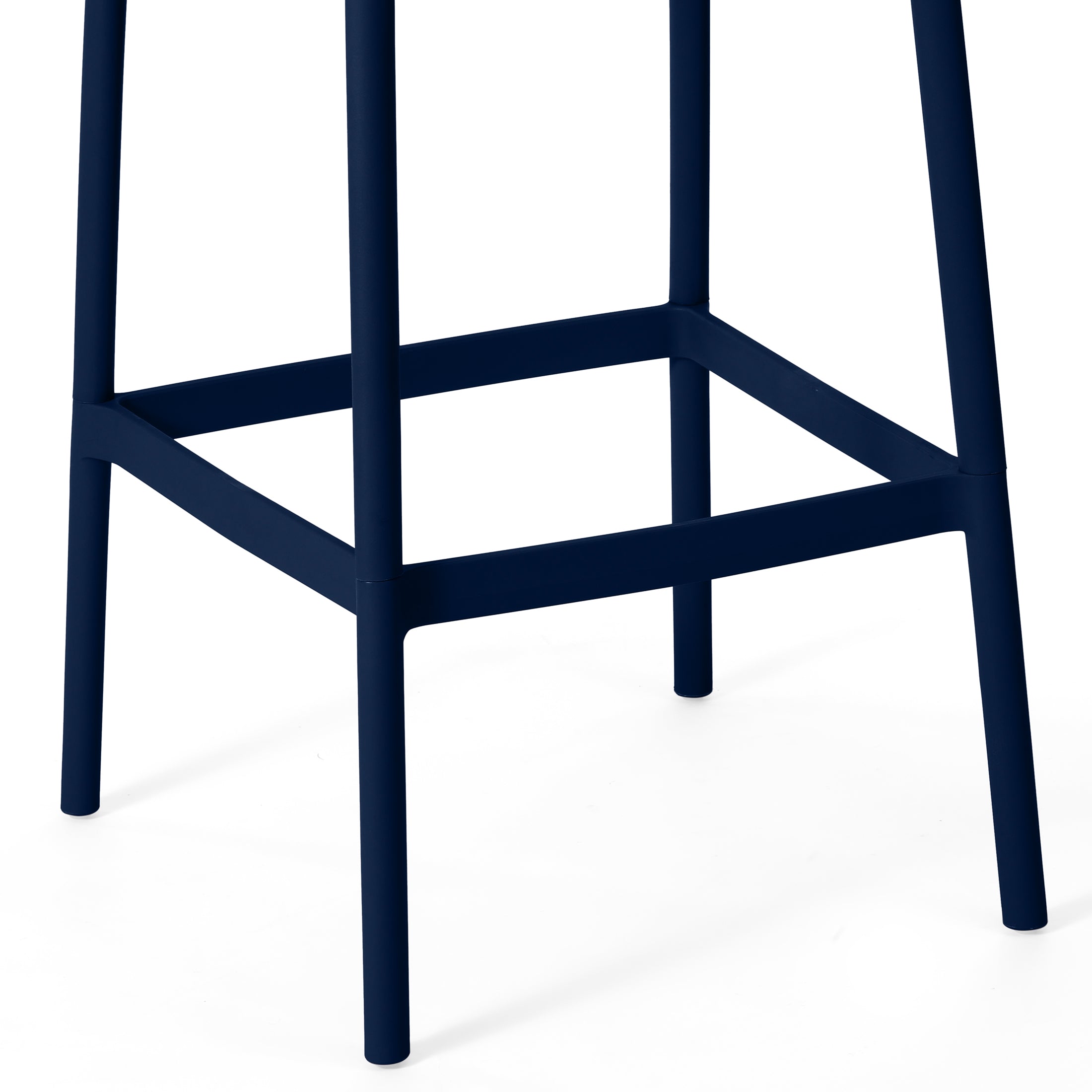 Playa 29.5" Outdoor Modern Polypropylene Plastic Patio Bar Height Stools (Set of 2)