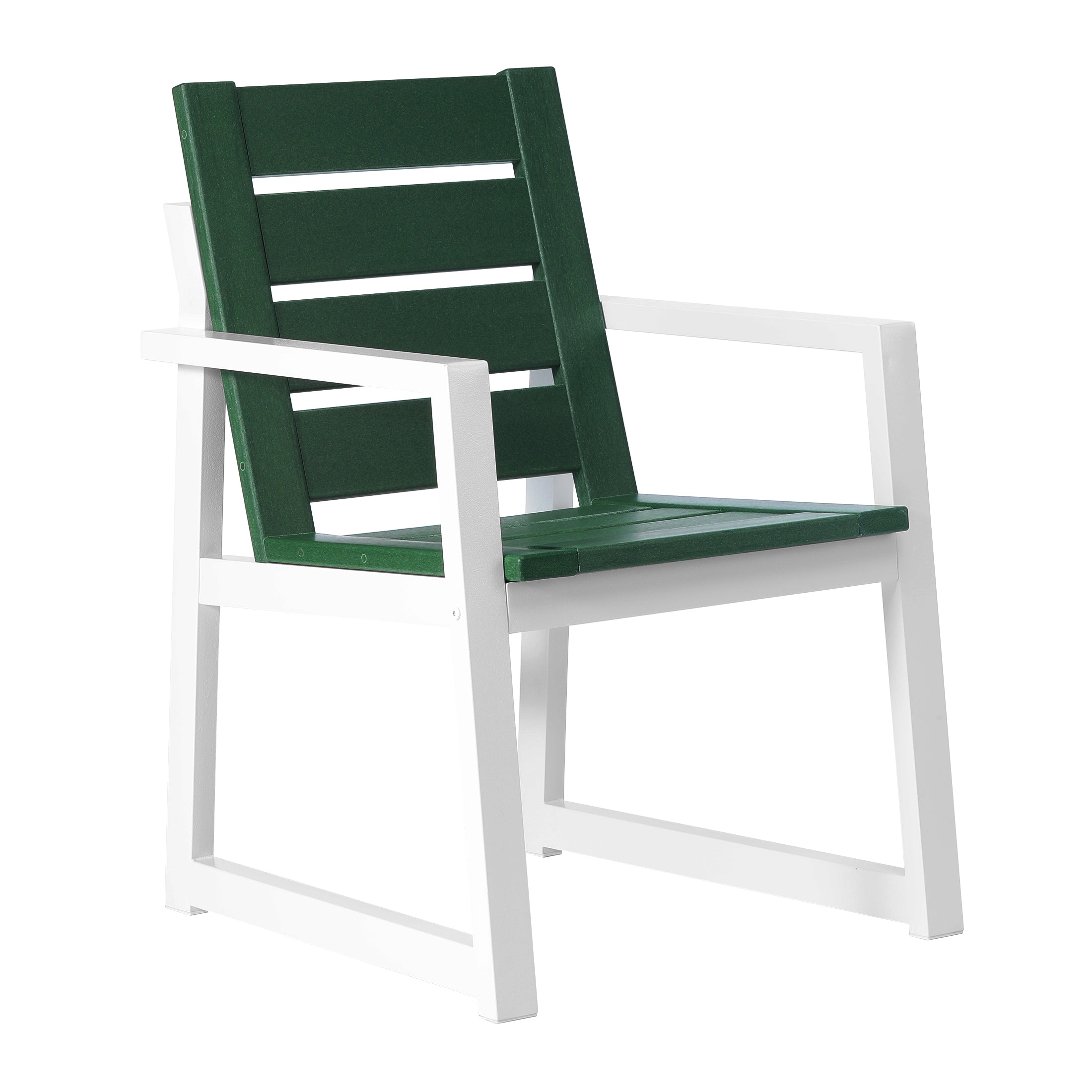 Cape May 7-Piece HDPE Outdoor Furniture Patio Dining Table With Umbrella Hole and Chairs Set For 6