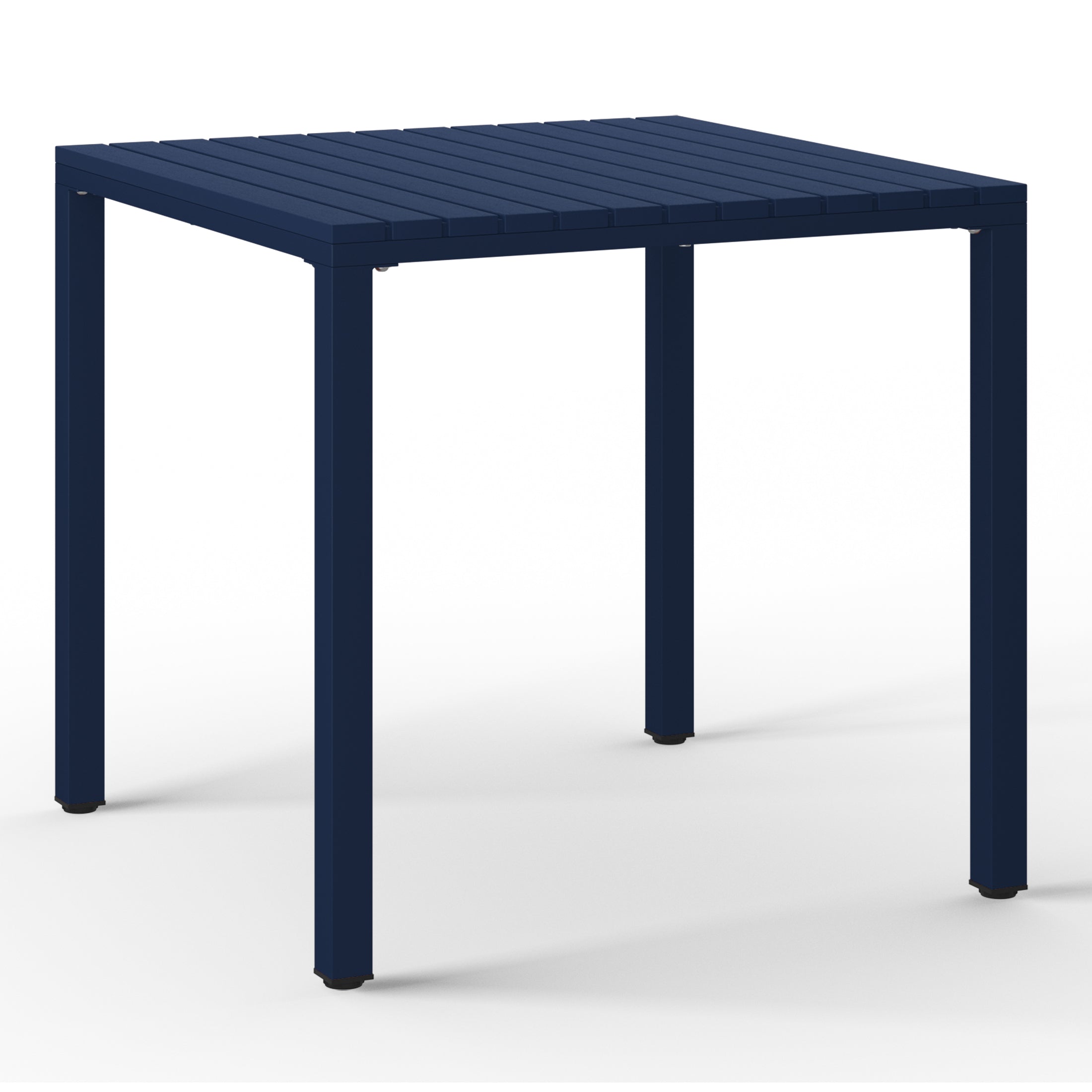 Playa 5-Piece Outdoor Metal Frame Dining Table Patio Set with Stackable Patio Dining Chairs