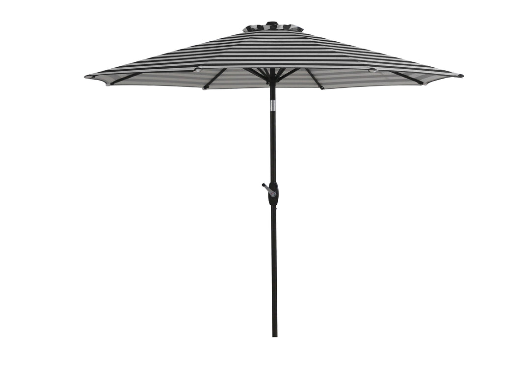 Paolo 9 ft. Patio Umbrella with Bronze Round Weight Base Kit