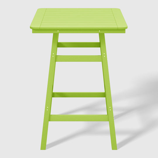 Malibu 5-Piece HDPE Outdoor Patio Dining Bar Bistro Table Set with Bar Stools