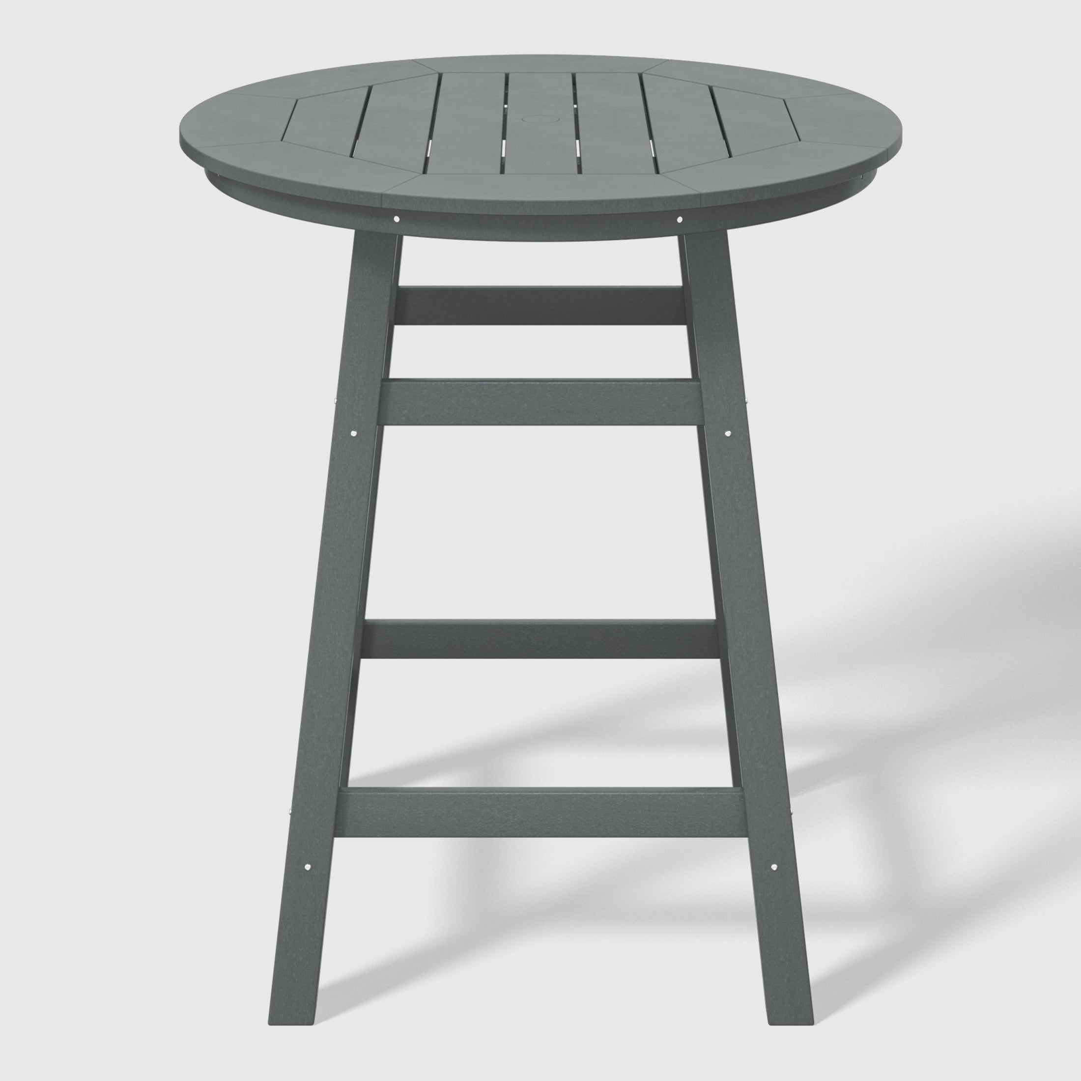 Malibu Outdoor 35" HDPE Round Patio Counter Height Bar Table