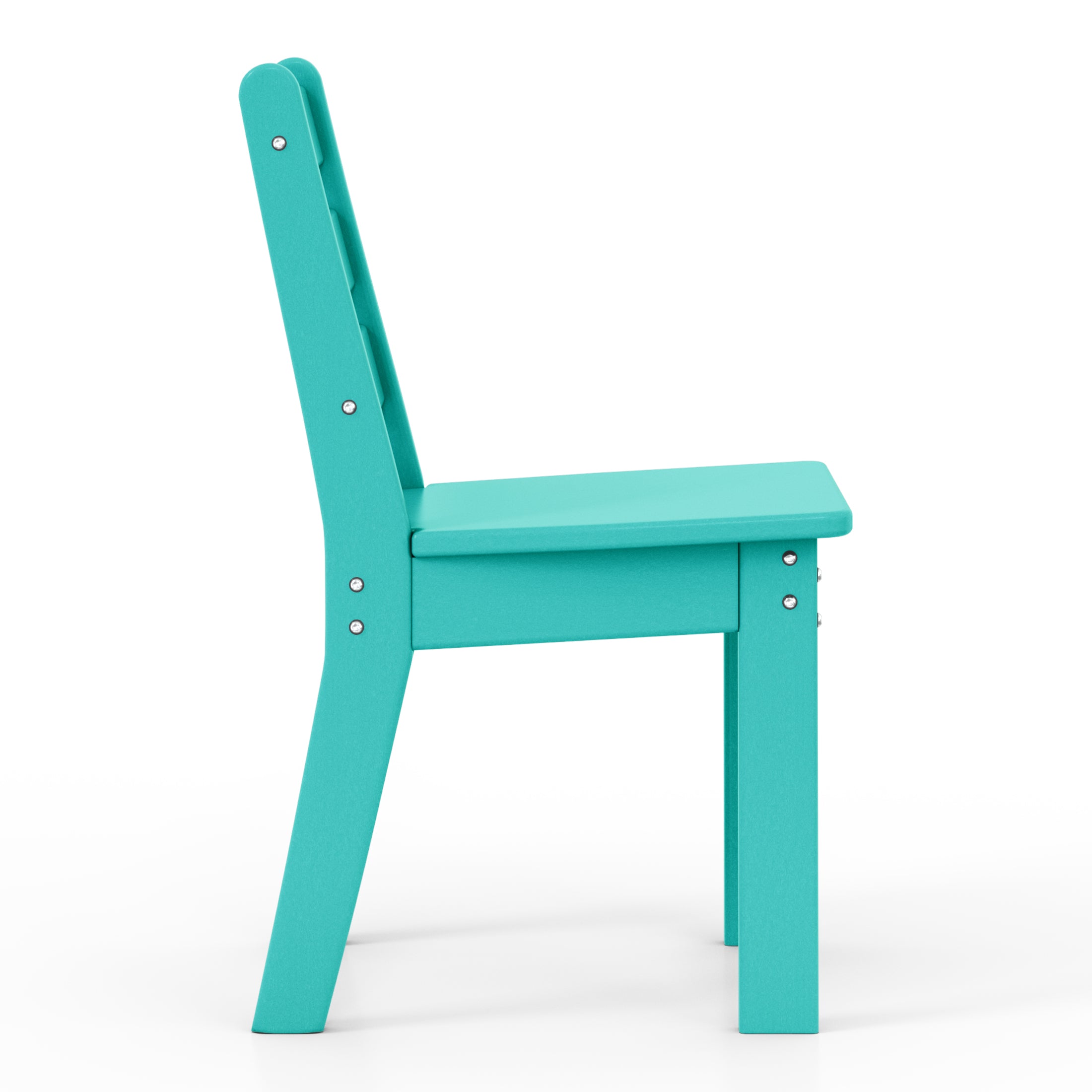 Treehouse Outdoor HDPE Kids Plastic Toddler Dining Chair (Set of Two)