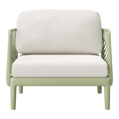 Playa Modern Outdoor Polypropylene Resin Deep Seating Patio Club Chair