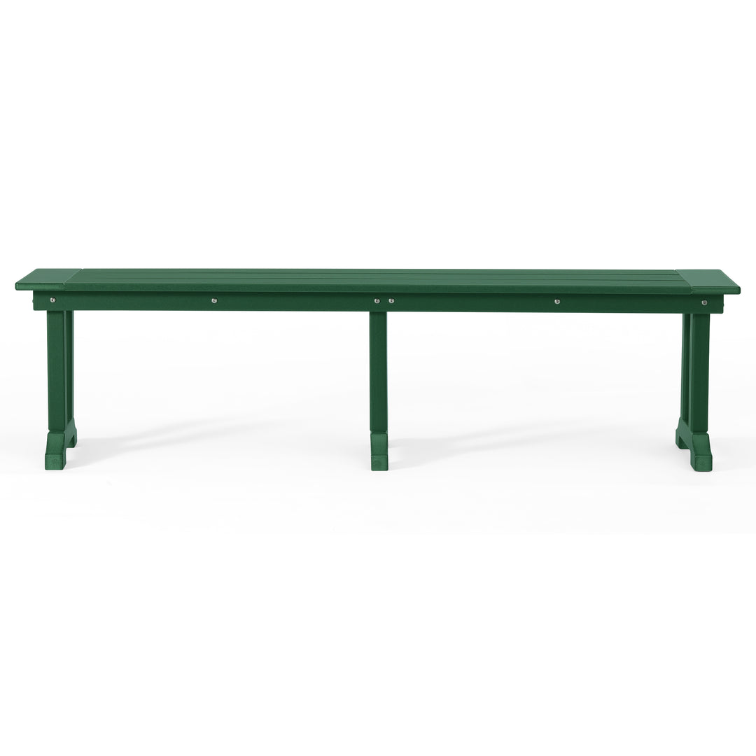 Malibu 65" Outdoor Patio Trestle Dining Bench