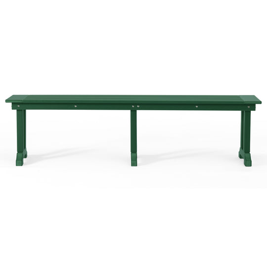 Malibu 65" Outdoor Patio Trestle Dining Bench