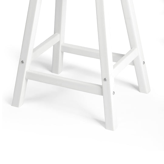 Malibu 24" HDPE Outdoor Patio Counter Height Bar Stools (Set of 2)