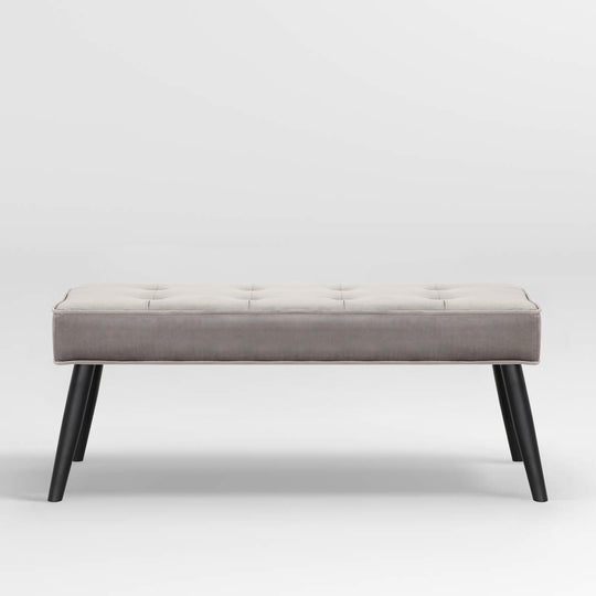 Wordford Button Tufted Velvet Upholstered Accent Bench