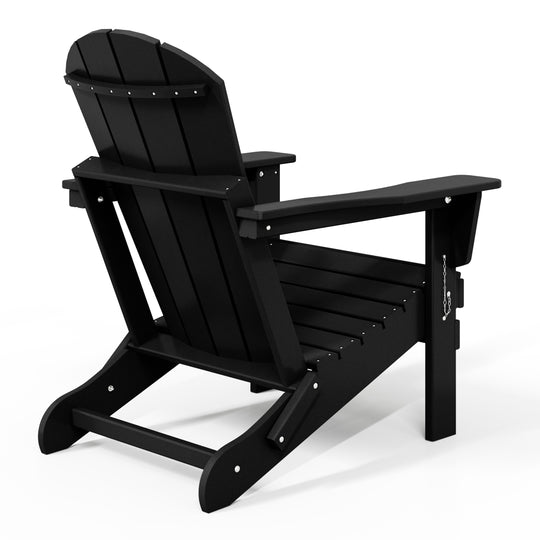 Malibu HDPE Outdoor Patio Folding Poly Adirondack Chair