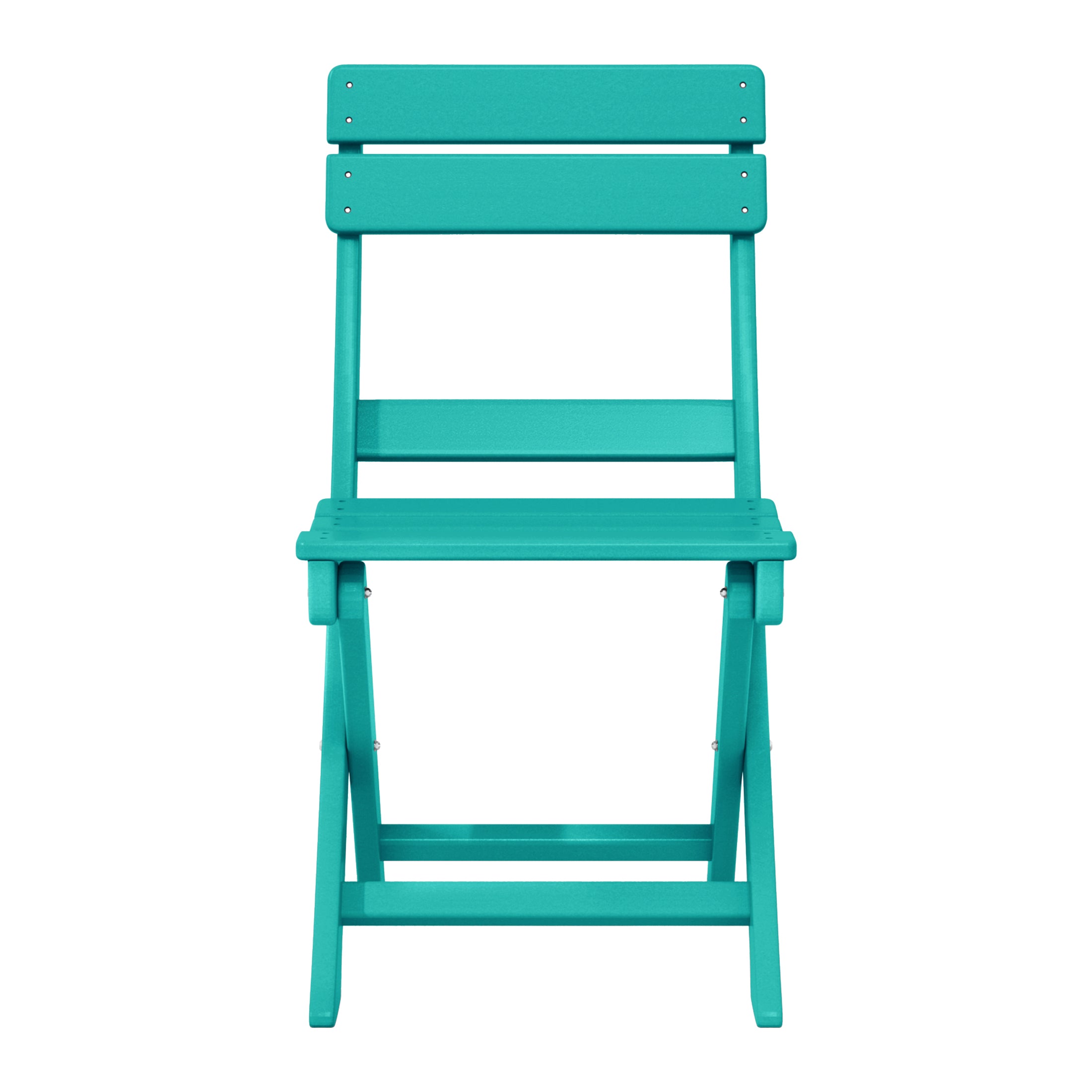 Malibu 3-Piece Outdoor HDPE Folding Patio Bistro Table and Chairs