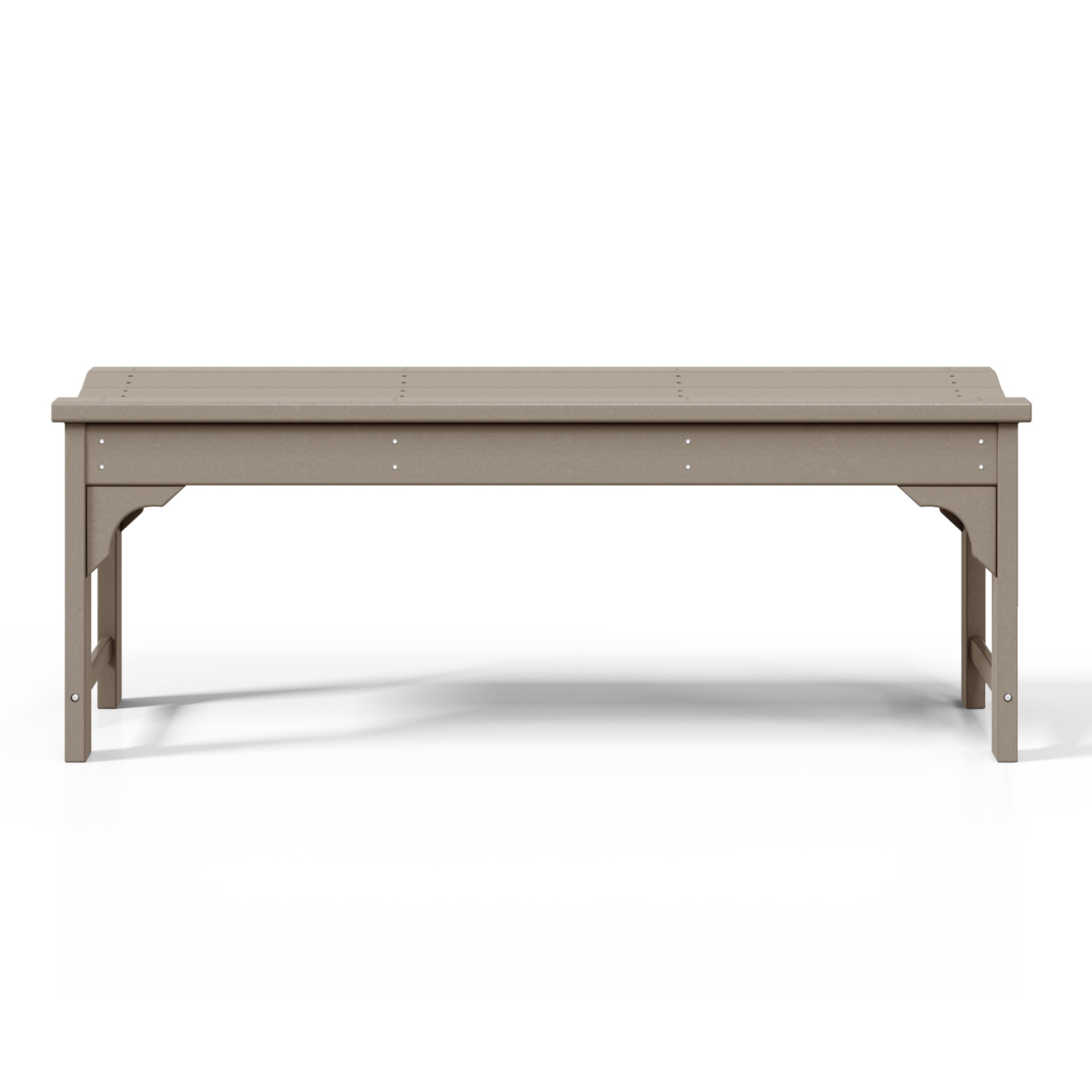 Malibu 48" length backless Poly Wood Outdoor / Garden bench
