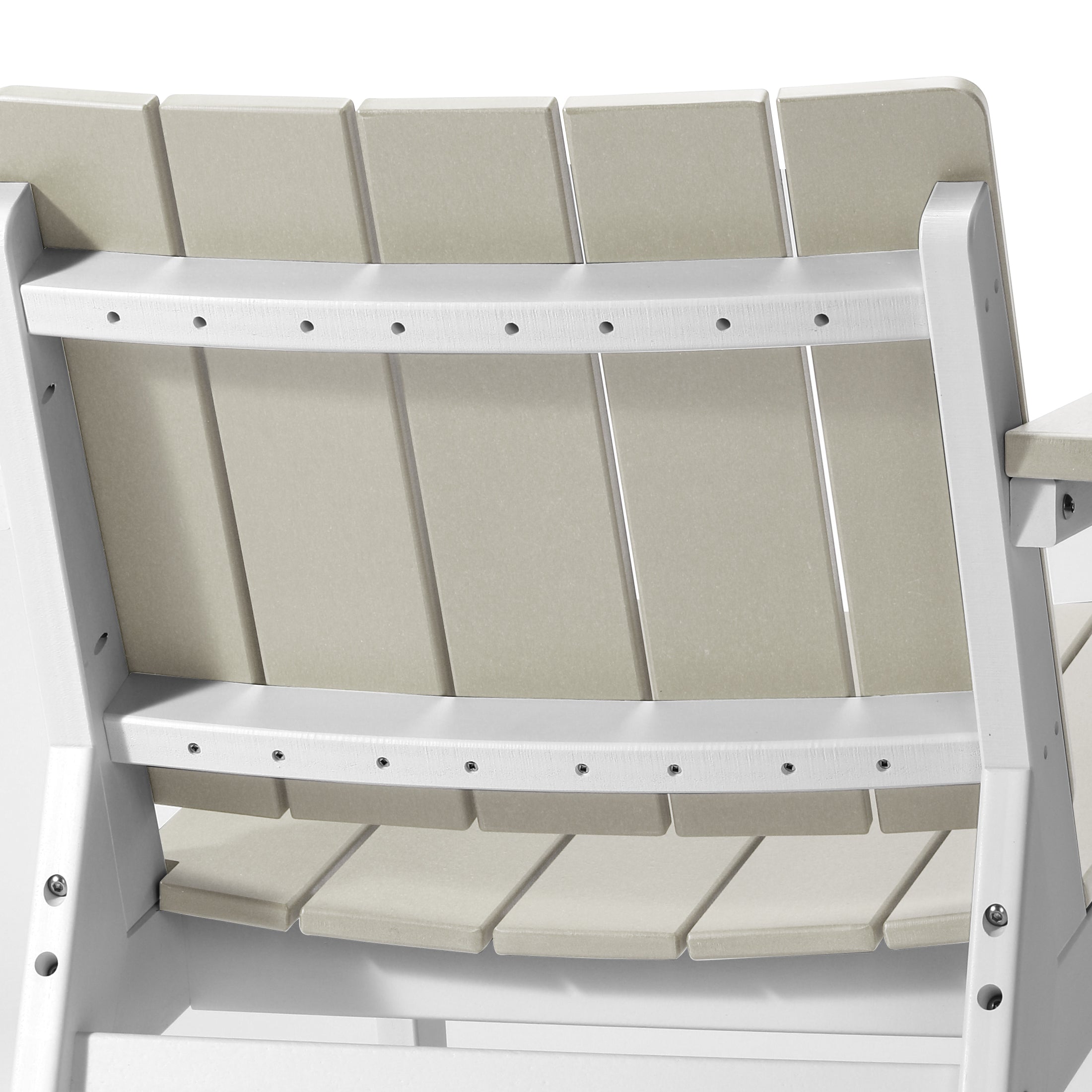 Pacifica 3-Piece Outdoor HDPE Conversation Set with Deep Seating Chairs and Round Side Table
