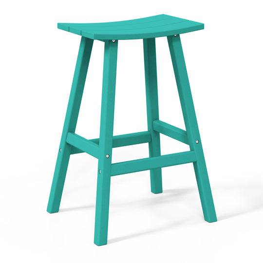 Malibu 2 piece set of 29" height Outdoor / Patio Saddle bar stools