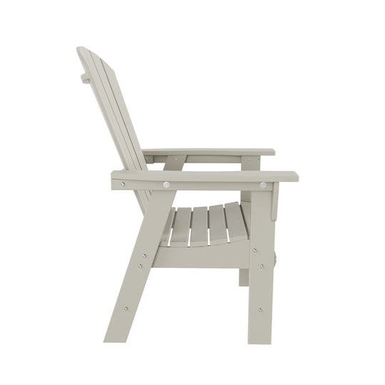 Dylan Outdoor Patio Shell-back Adirondack Dining Chair