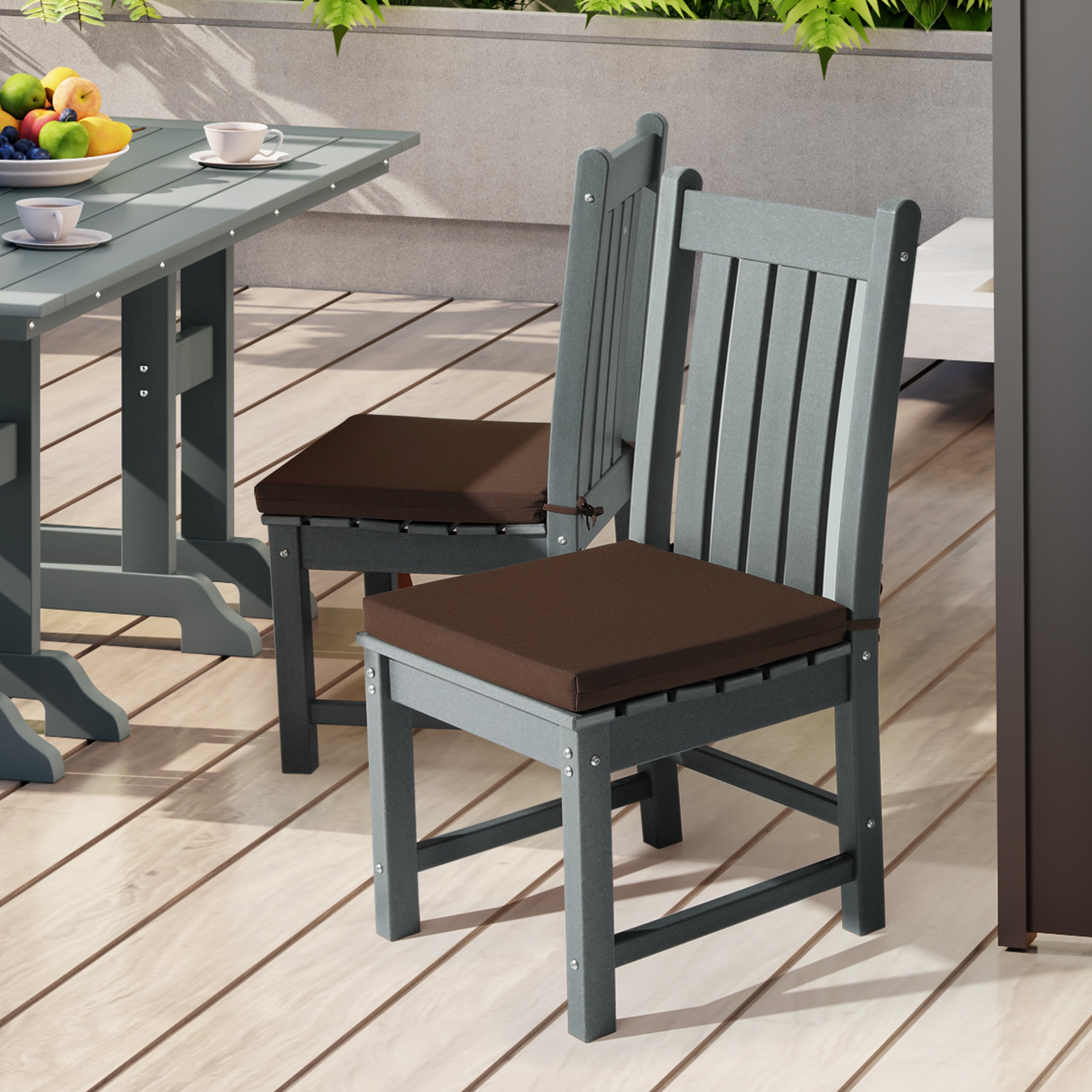 Solace Outdoor Patio Kitchen Dining Chair Seat Cushions Set of 4