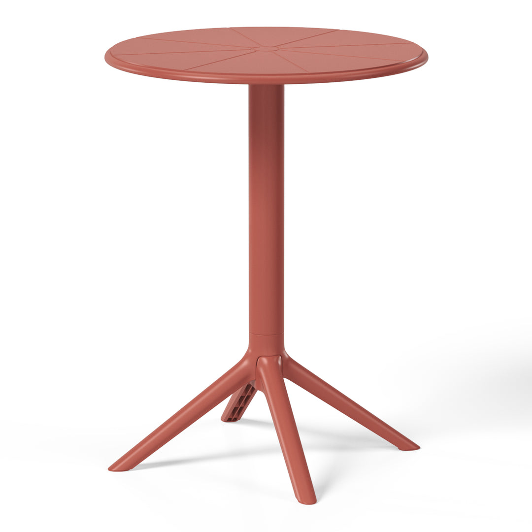 Playa 3-Piece Outdoor Resin Patio Bistro Table Set with Stackable Patio Dining Side Chairs